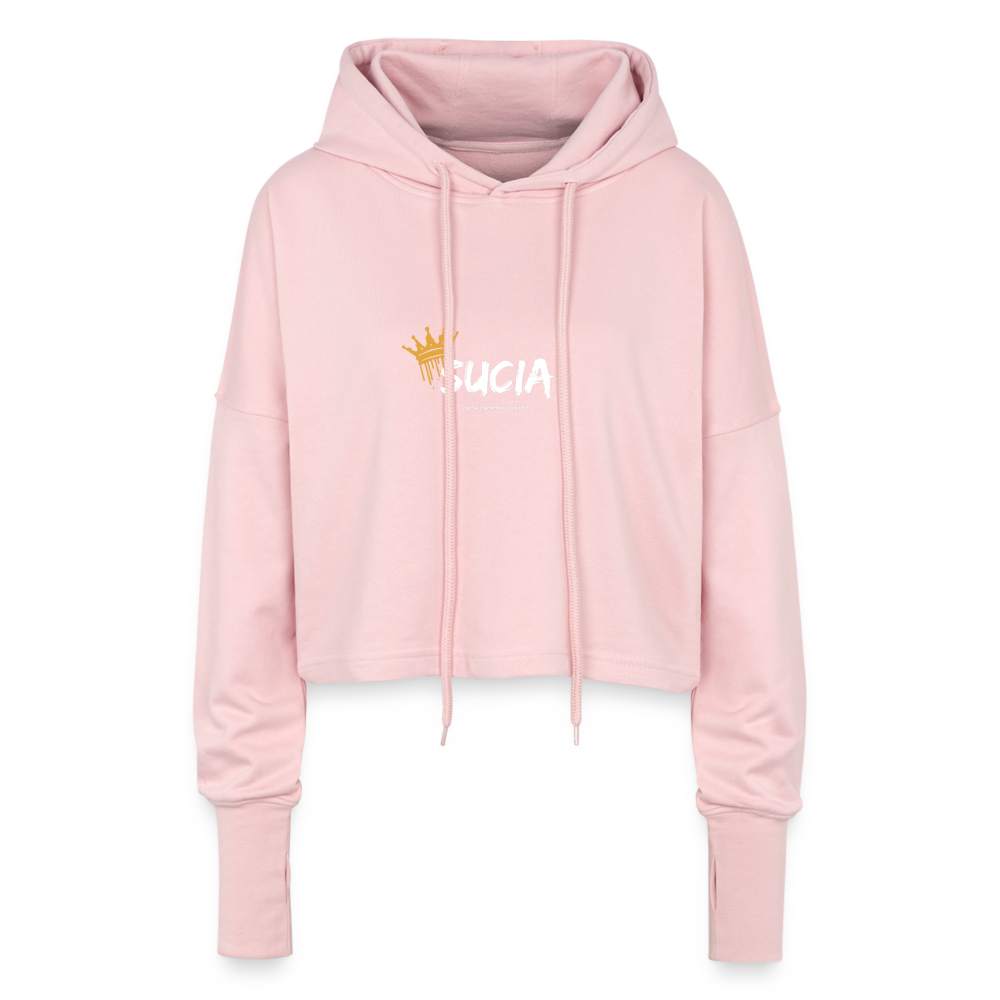 Cropped Women’s Hoodie - light pink