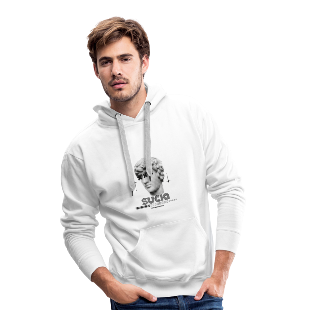 Sudadera con capucha premium para hombre - blanco