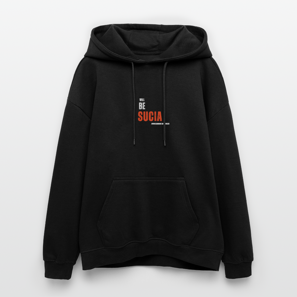 Oversized Unisex Hoodie - black