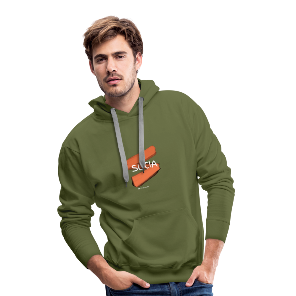 Sudadera con capucha premium para hombre - verde