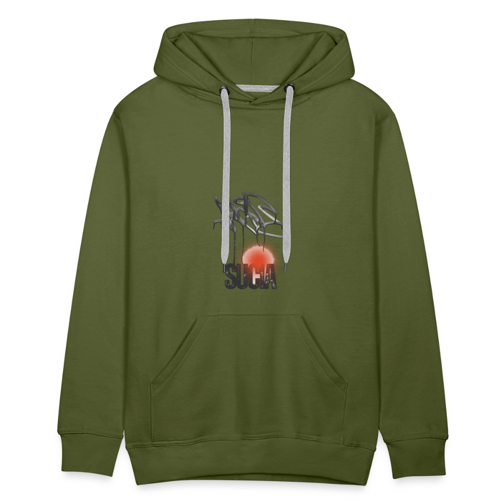 Sudadera con capucha premium para hombre - verde