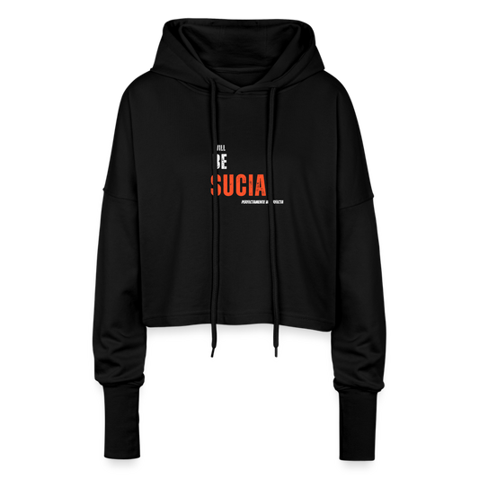 Cropped Women’s Hoodie - black