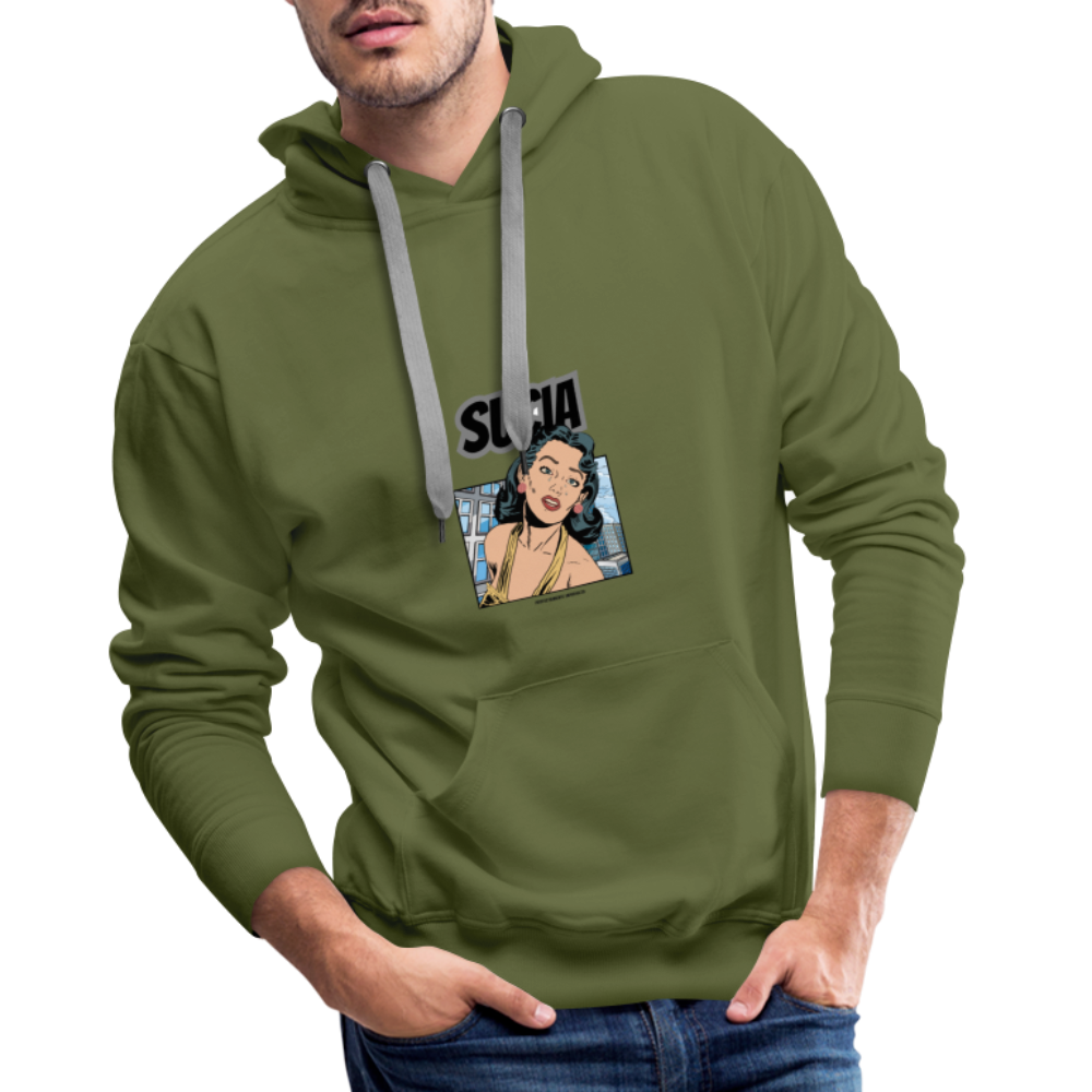 Sudadera con capucha premium para hombre - verde