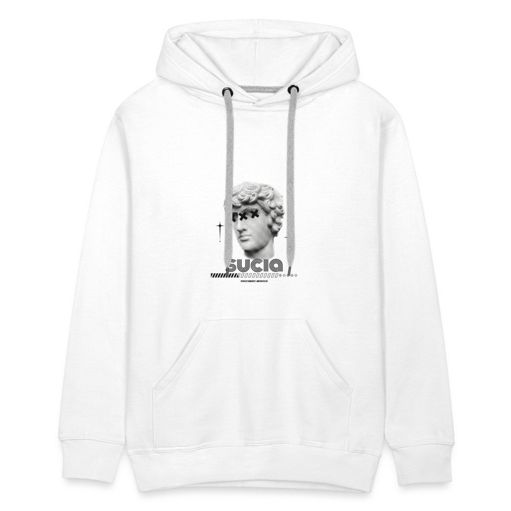 Sudadera con capucha premium para hombre - blanco