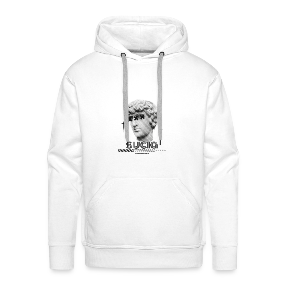 Sudadera con capucha premium para hombre - blanco