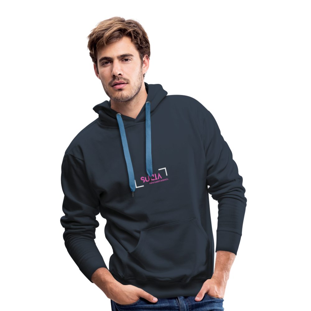 Sudadera con capucha premium para hombre - azul marino