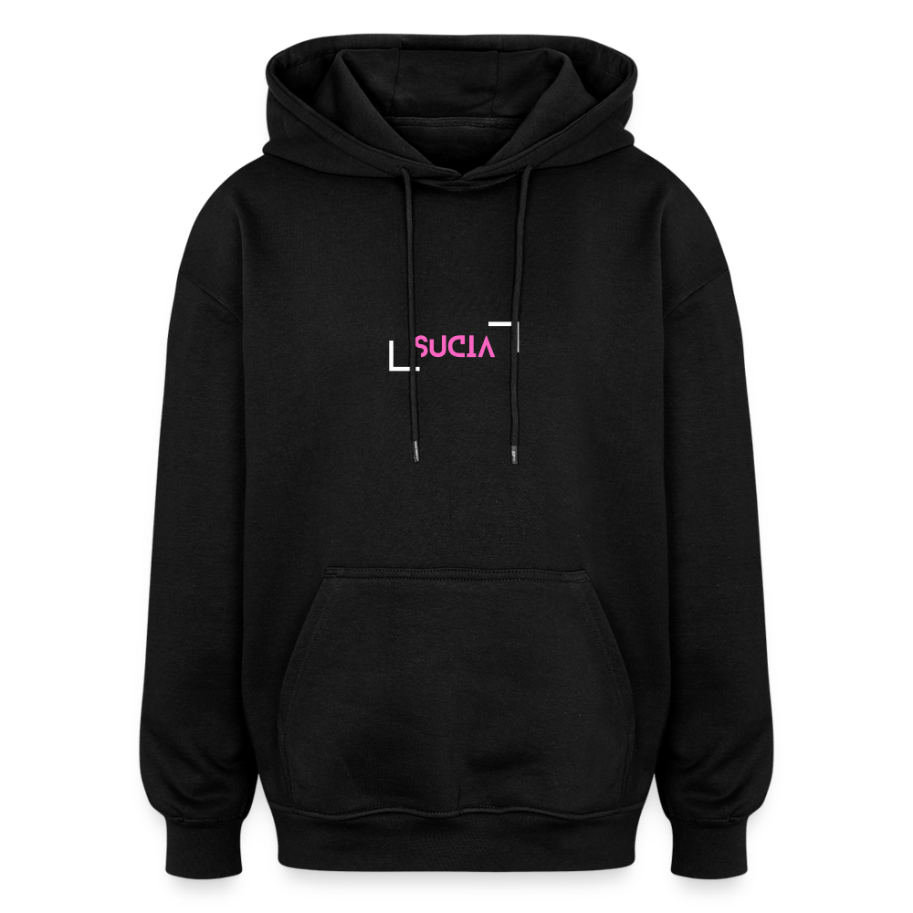 Oversized Unisex Hoodie - black