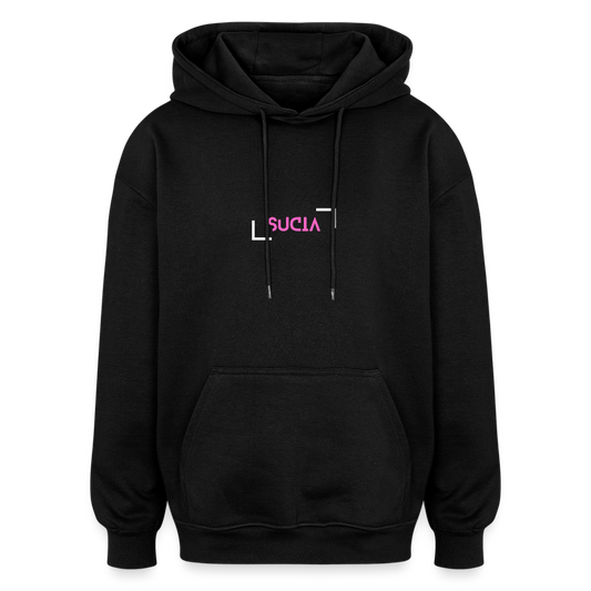 Oversized Unisex Hoodie - black