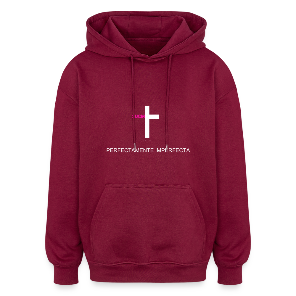 Oversized Unisex Hoodie - burgundy