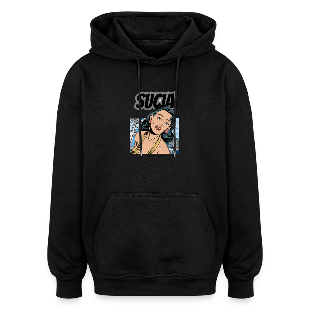 Oversized Unisex Hoodie - black