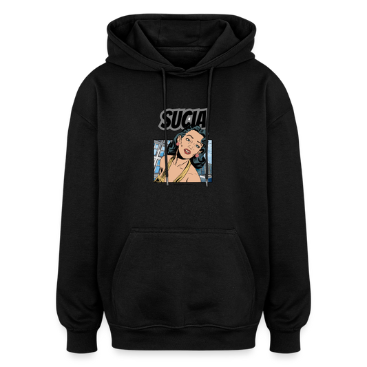 Oversized Unisex Hoodie - black