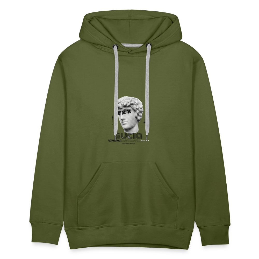 Sudadera con capucha premium para hombre - verde