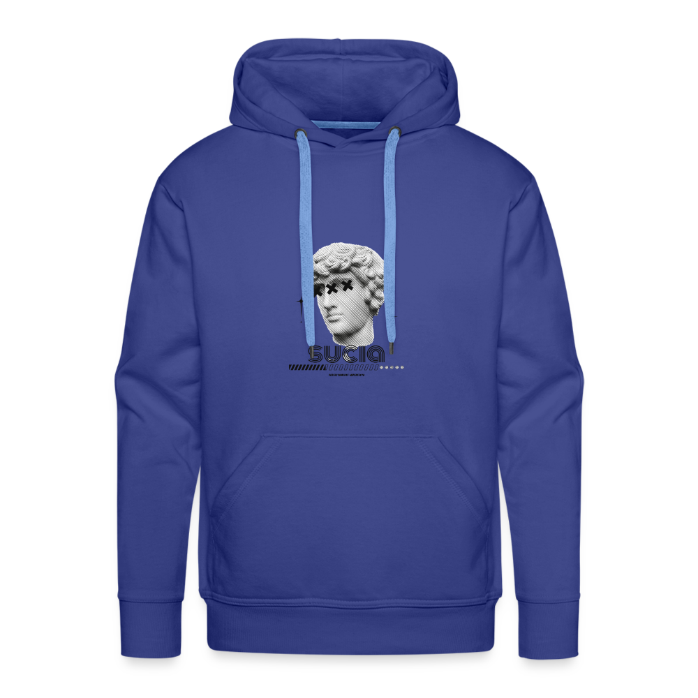 Sudadera con capucha premium para hombre - azul intenso