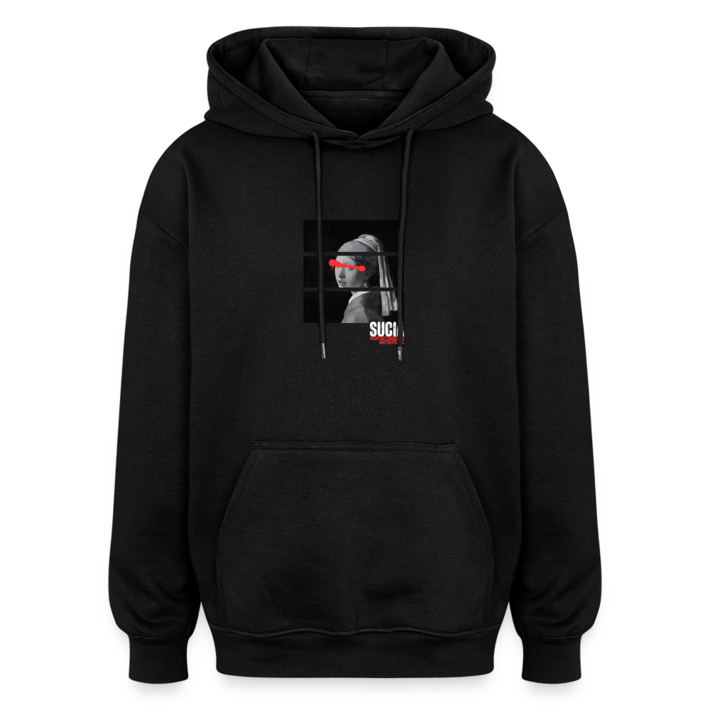 Oversized Unisex Hoodie - black