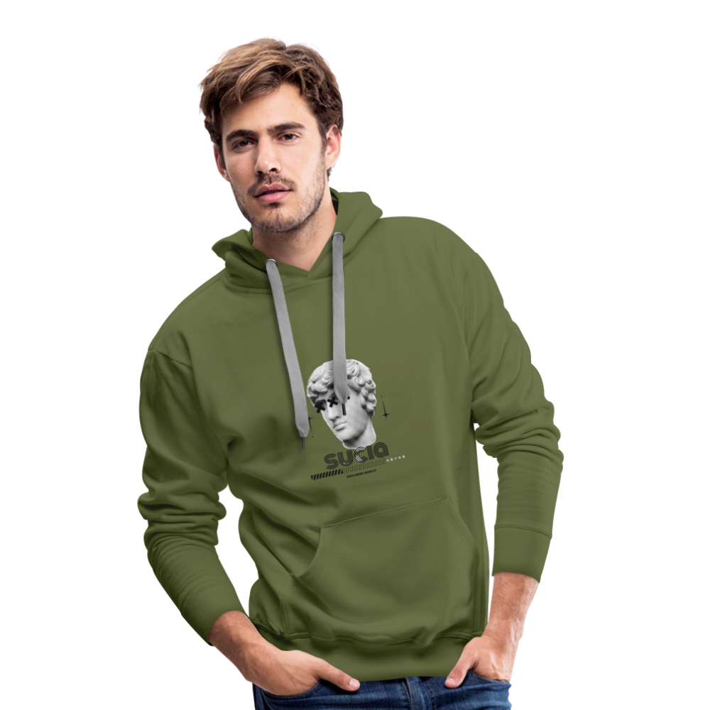 Sudadera con capucha premium para hombre - verde