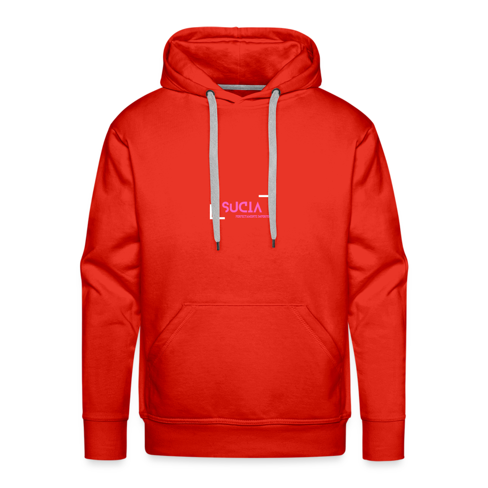 Sudadera con capucha premium para hombre - rojo