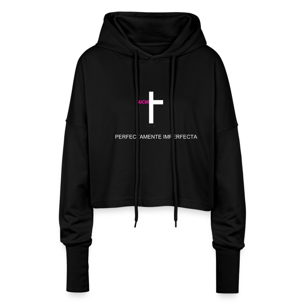 Cropped Women’s Hoodie - black