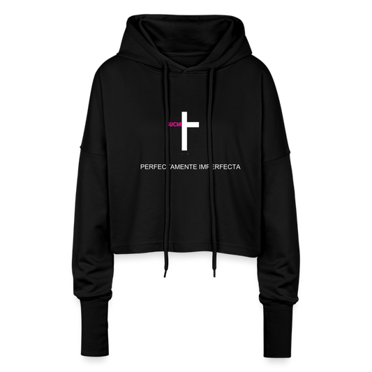 Cropped Women’s Hoodie - black