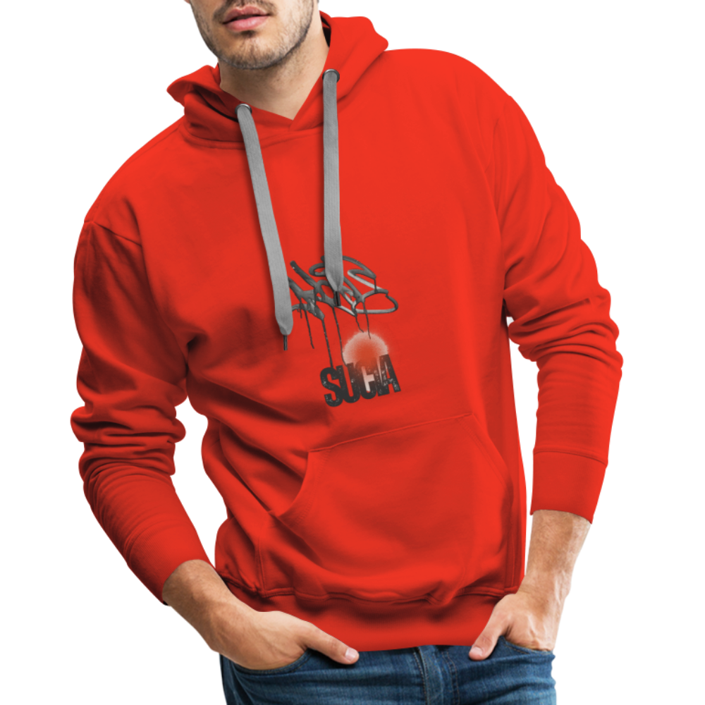 Sudadera con capucha premium para hombre - rojo