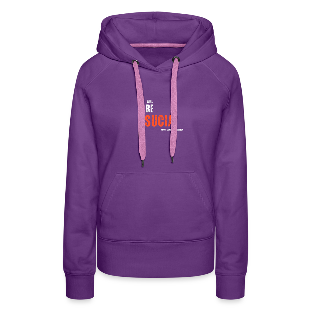 Sudadera con capucha premium para mujer - purple