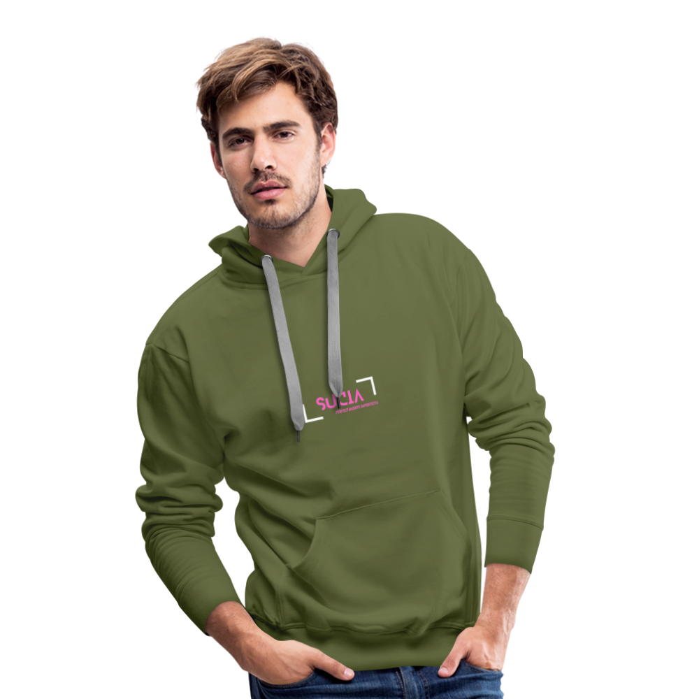 Sudadera con capucha premium para hombre - verde