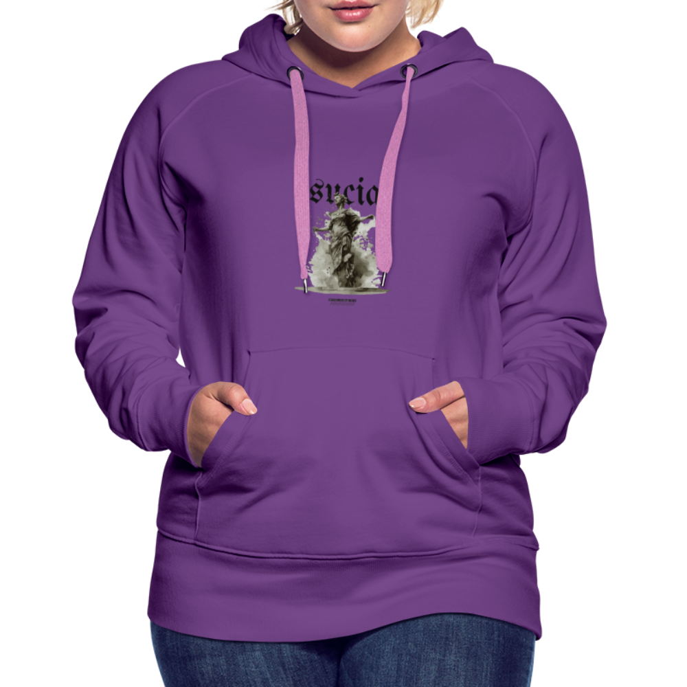 Sudadera con capucha premium para mujer - purple