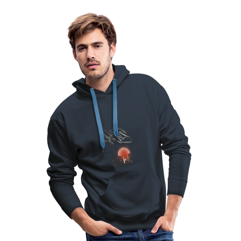 Sudadera con capucha premium para hombre - azul marino