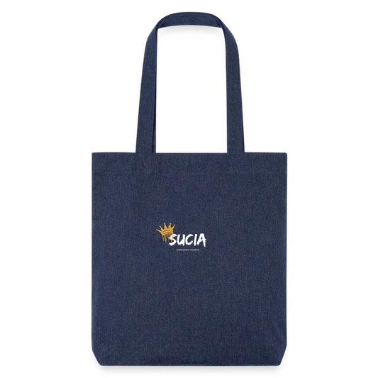 Bolsa de tela heavyweight recycled Stanley/Stella - azul jaspeado