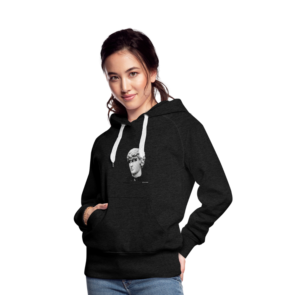 Sudadera con capucha premium para mujer - antracita