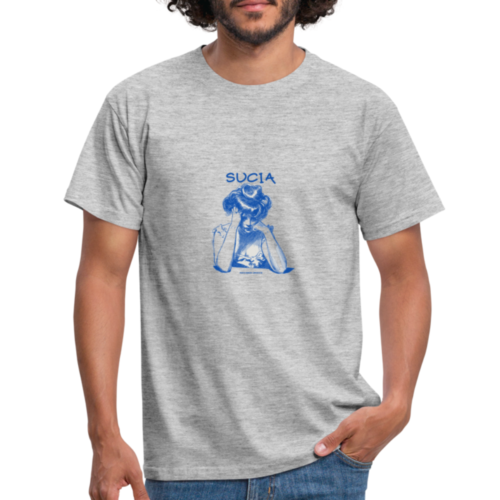 Camiseta hombre - gris jaspeado