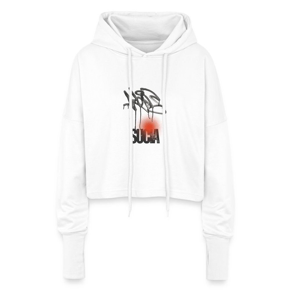 Cropped Women’s Hoodie - white