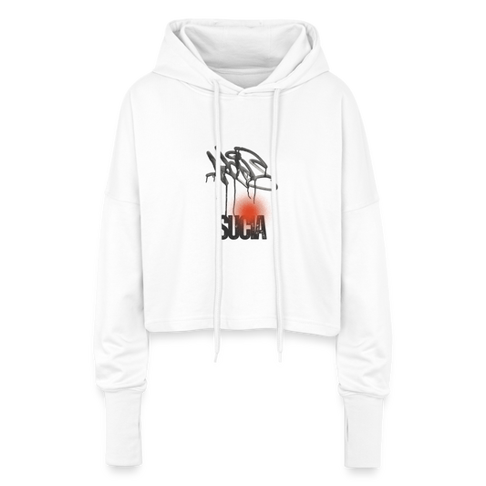 Cropped Women’s Hoodie - white