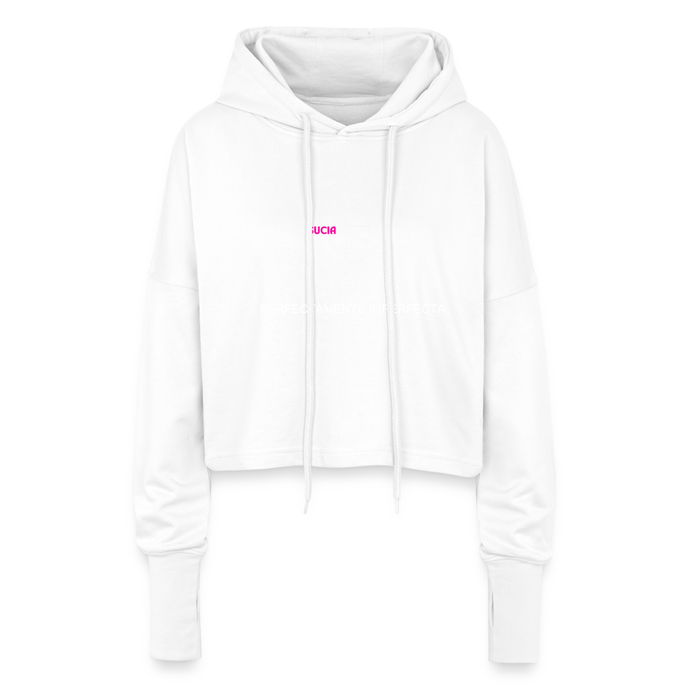 Cropped Women’s Hoodie - white