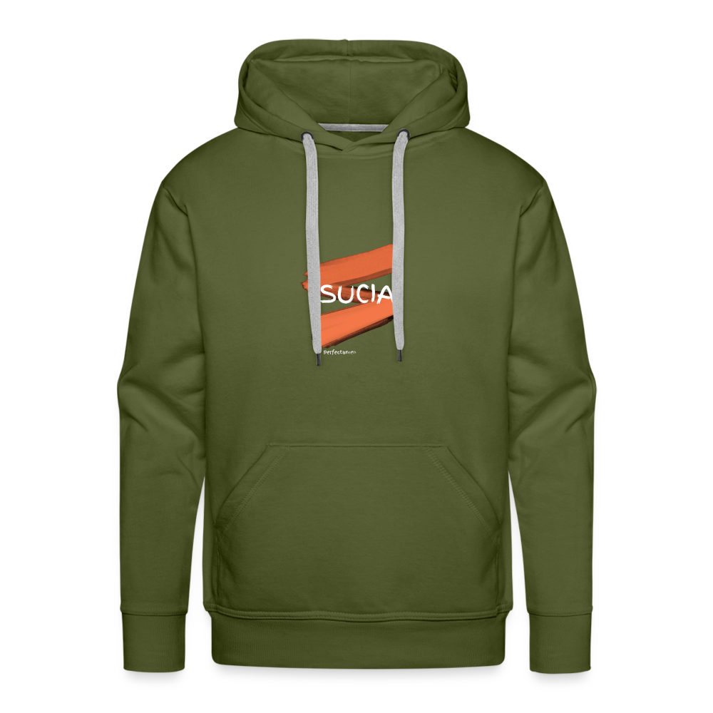 Sudadera con capucha premium para hombre - verde