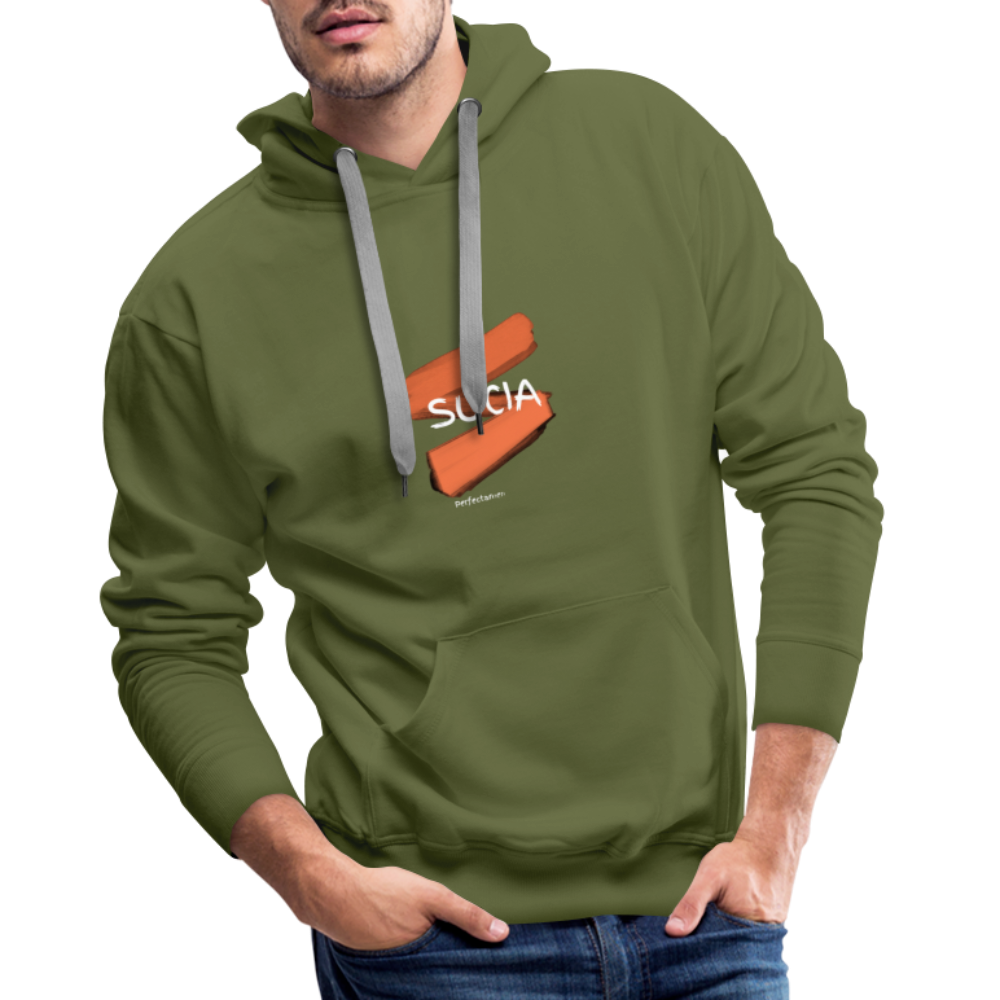 Sudadera con capucha premium para hombre - verde