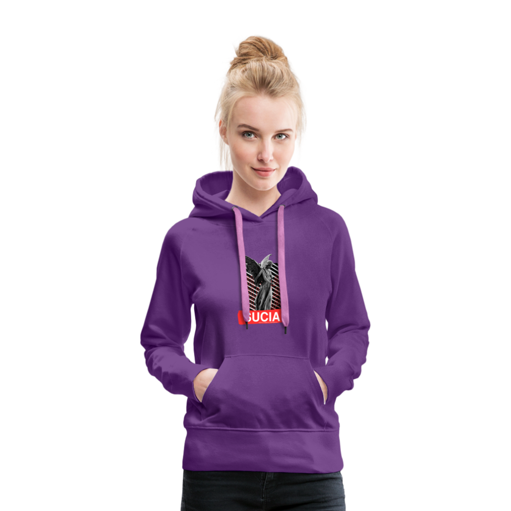 Sudadera con capucha premium para mujer - purple