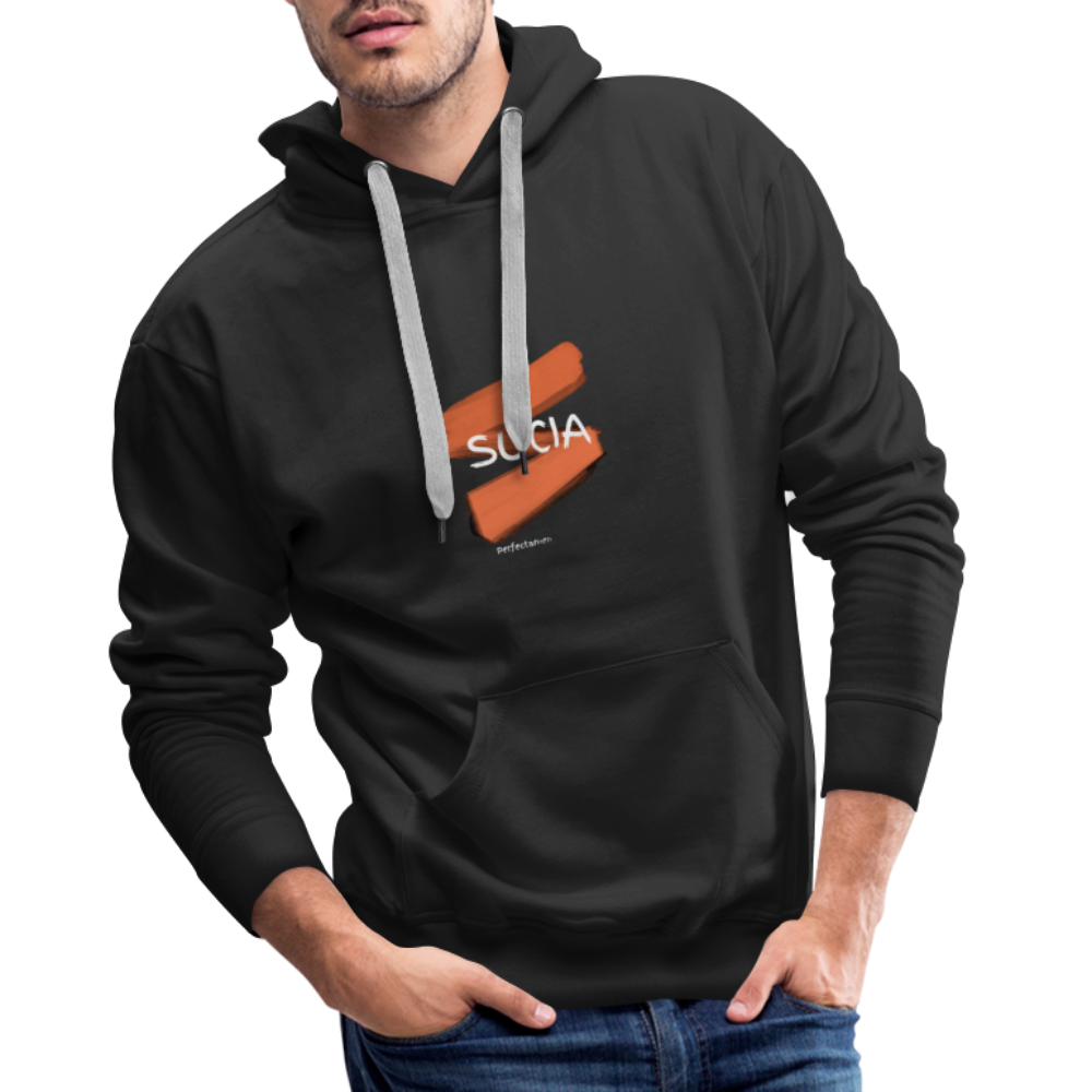 Sudadera con capucha premium para hombre - negro