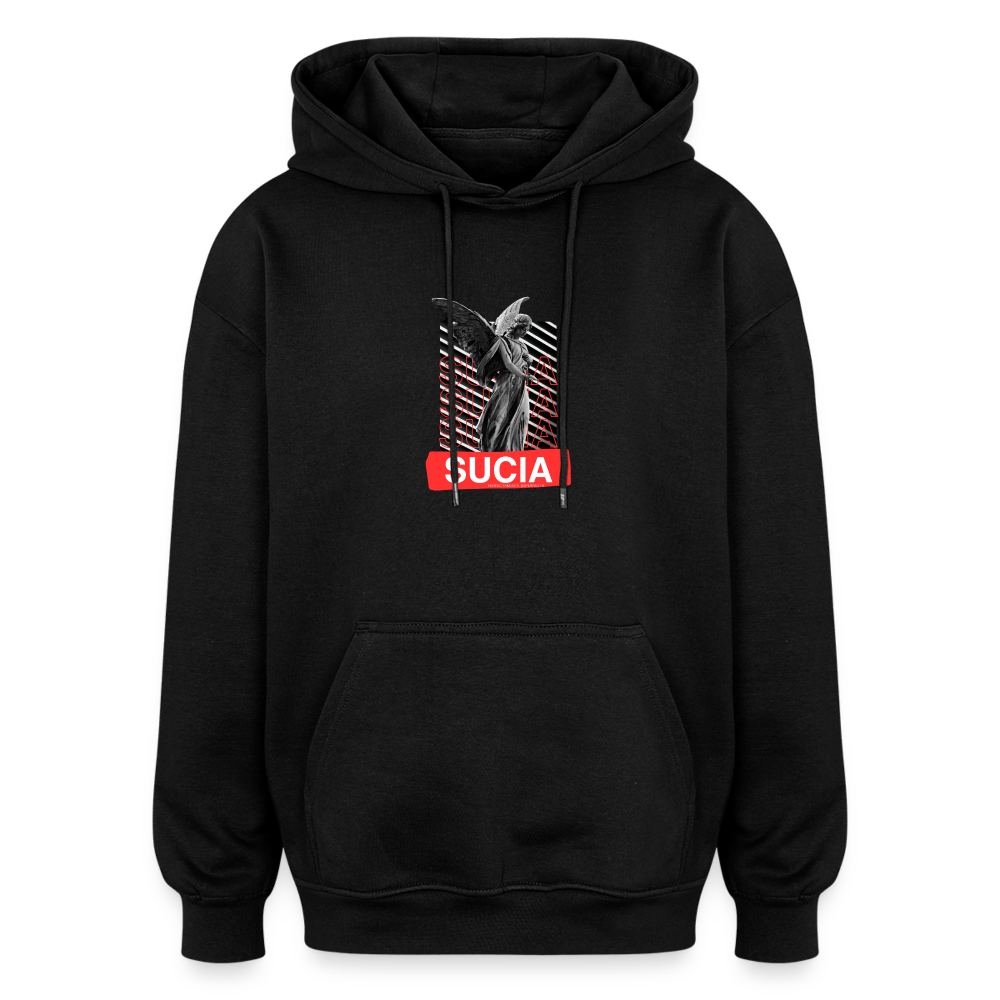 Oversized Unisex Hoodie - black