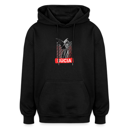 Oversized Unisex Hoodie - black