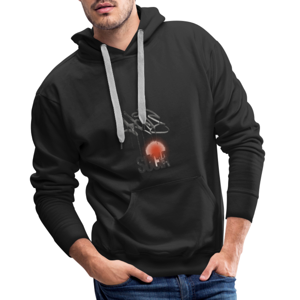 Sudadera con capucha premium para hombre - negro