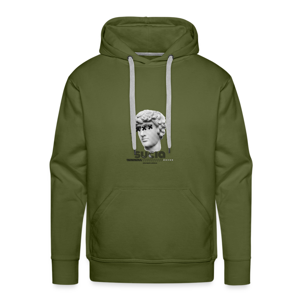 Sudadera con capucha premium para hombre - verde