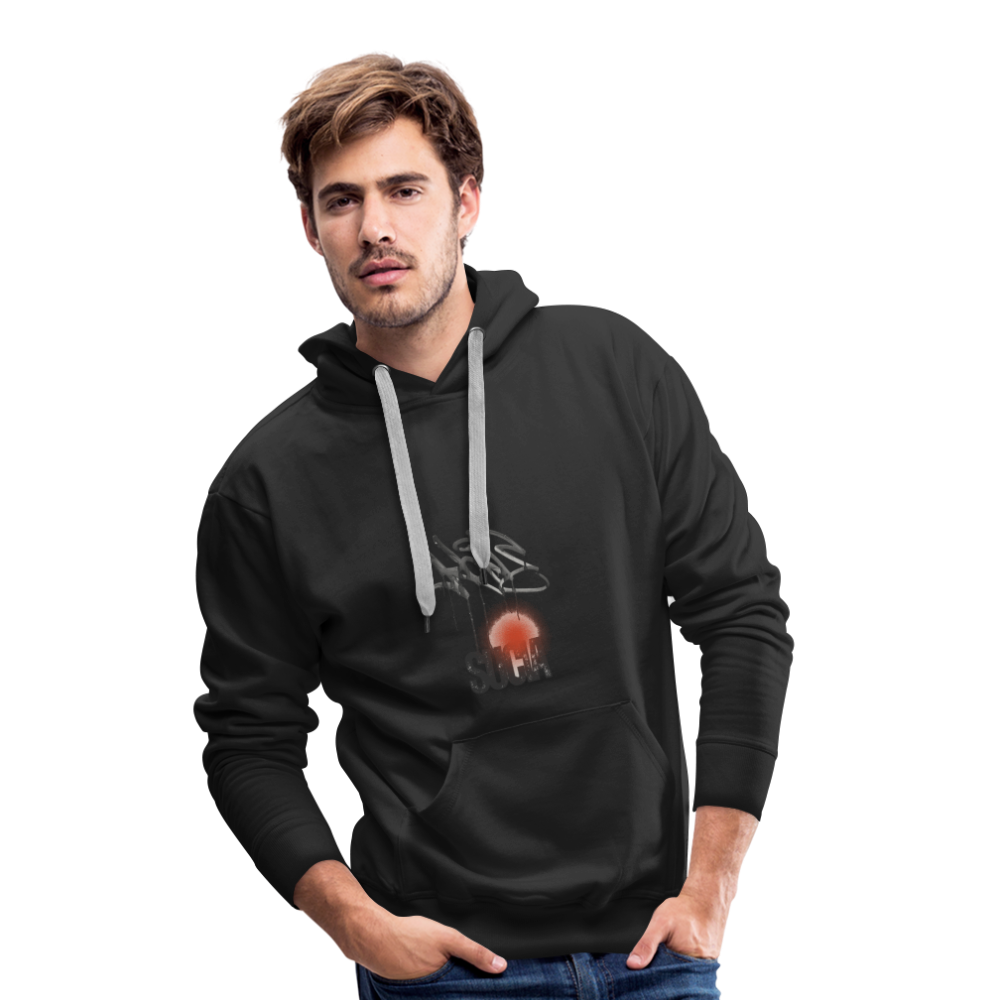 Sudadera con capucha premium para hombre - negro