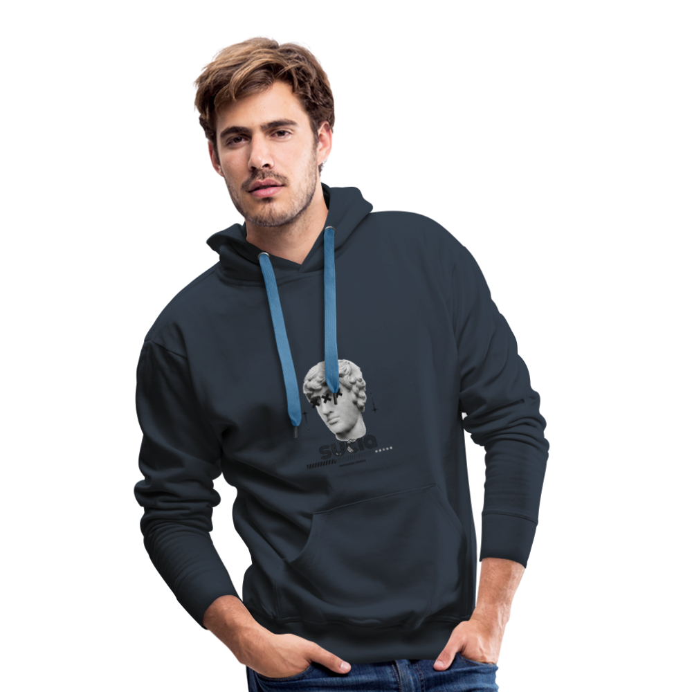 Sudadera con capucha premium para hombre - azul marino