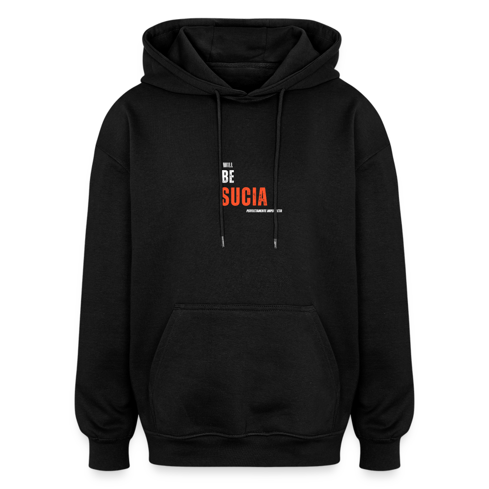 Oversized Unisex Hoodie - black