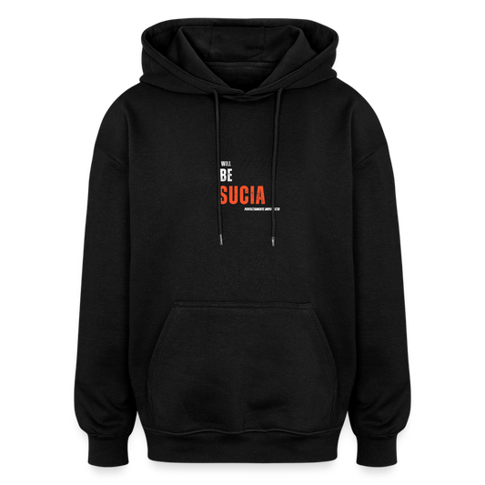 Oversized Unisex Hoodie - black