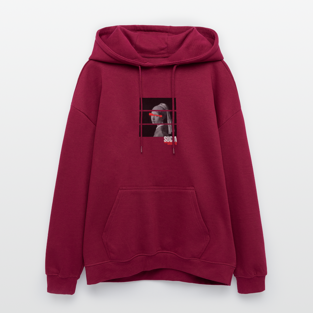 Oversized Unisex Hoodie - burgundy