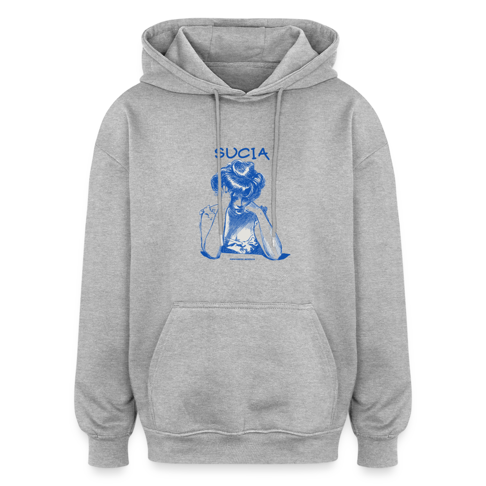 Oversized Unisex Hoodie - heather grey