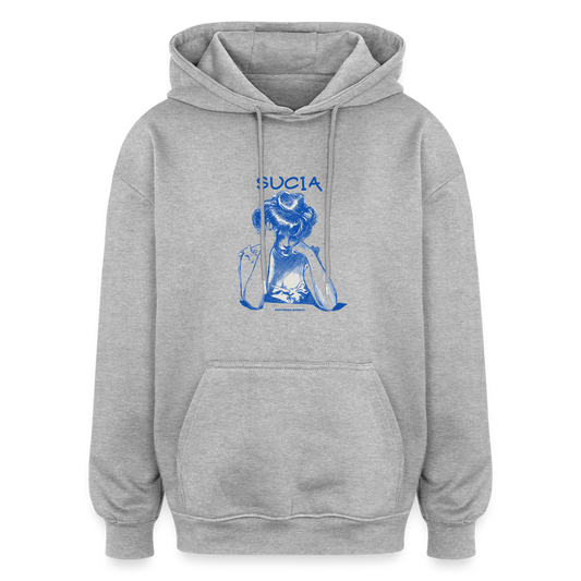 Oversized Unisex Hoodie - heather grey