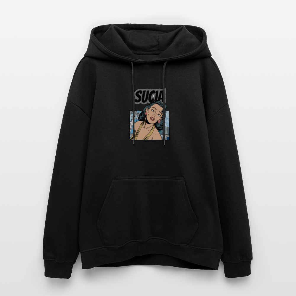 Oversized Unisex Hoodie - black