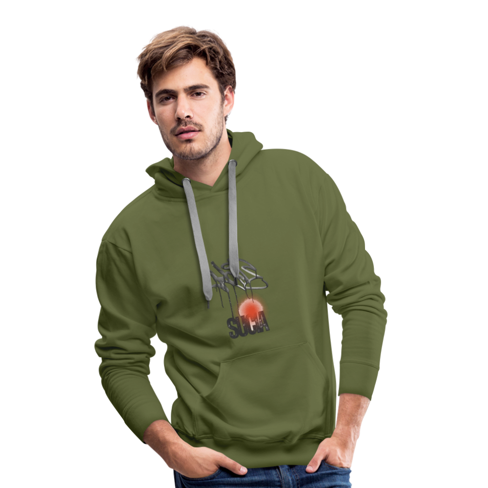 Sudadera con capucha premium para hombre - verde